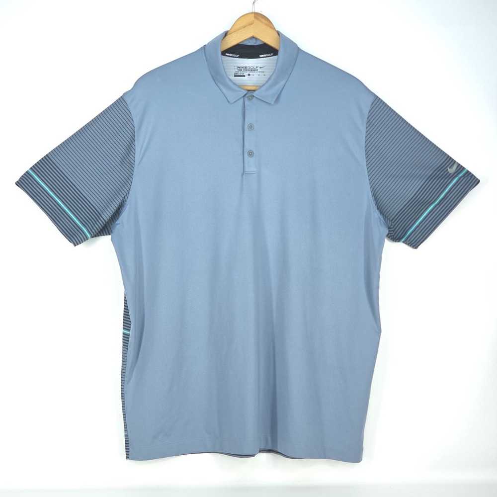 Nike Golf Dri-Fit Polo Shirt Men's XL Short Sleeve Tour Performance Athleisure